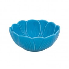 BOWL, WATER LILY-SHAPED, STRONG BLUE