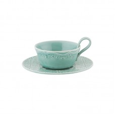 CUP WITH SAUCER, MORNING BLUE
